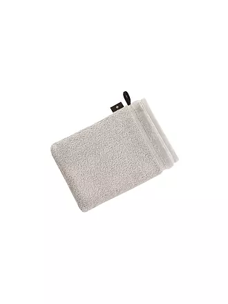 VOSSEN | Guanto da bagno PURE 16x22 cm Toffee | silber